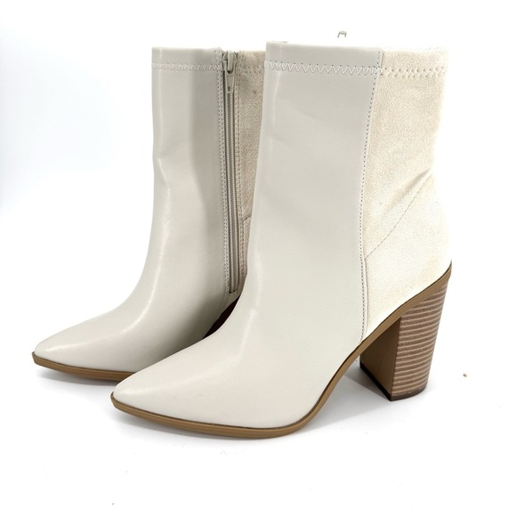 Lulu’s Mid-Calf Booties in Bone Color Size 11 New In Box - Picture 10 of 11